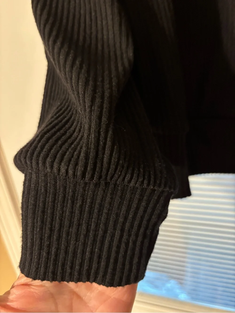 Avia Women’s  Black Ribbed Quarter-Zip Pullover
